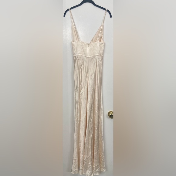NWT Shona Joy La Lune Cross Draped Maxi Dress Cream Size 4 - Picture 5 of 10